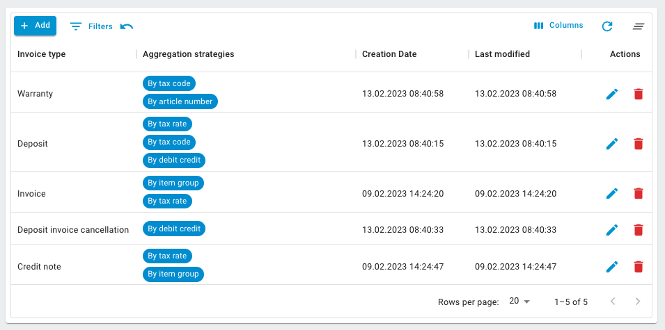 Nitrobox software Document Aggregation feature screenshot